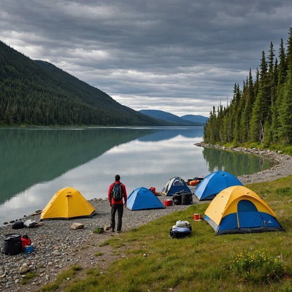 Comment organiser un camping pour une expédition de canoë sur le fleuve Yukon?